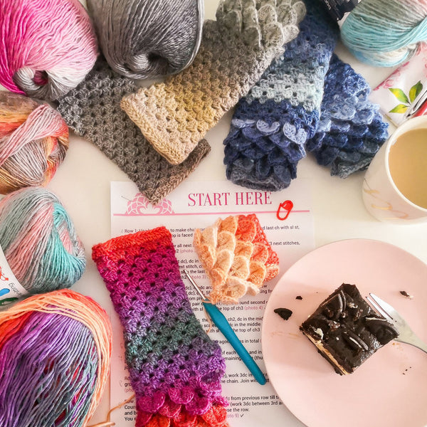 Dragon Scale Gloves Crochet Pattern PDF